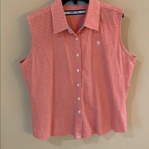 TwentyX plaid sleeveless shirt